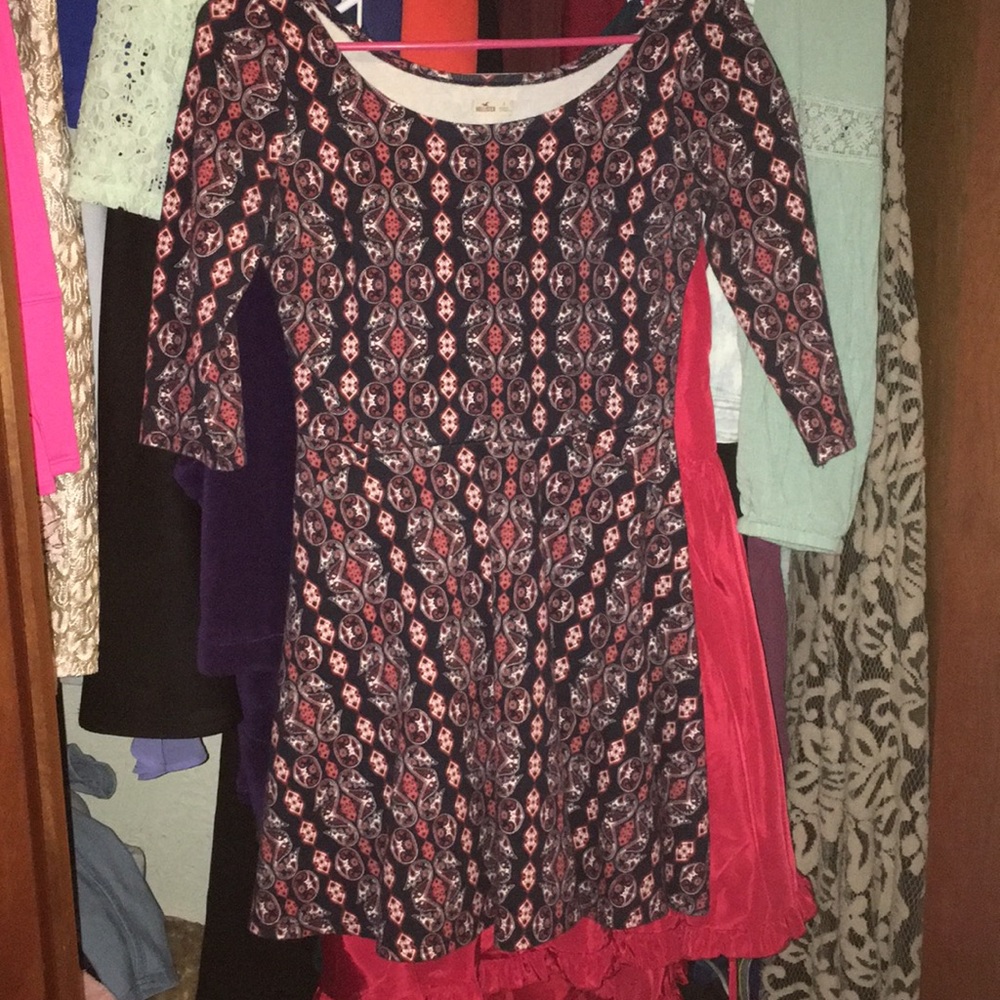 Tribal printed mini dress